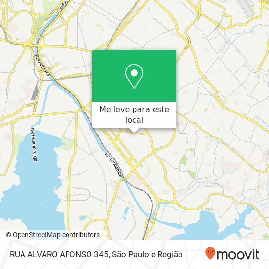 RUA ALVARO AFONSO  345 mapa