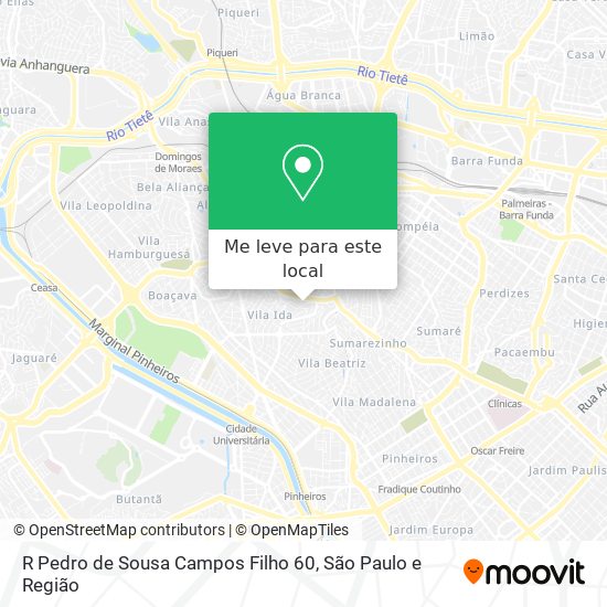 R Pedro de Sousa Campos Filho 60 mapa