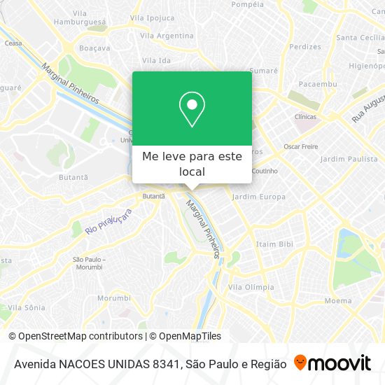 Avenida NACOES UNIDAS 8341 mapa