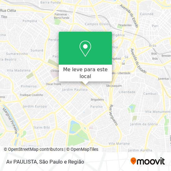 Av PAULISTA mapa