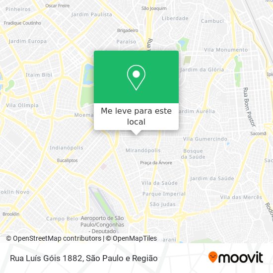 Rua Luís Góis 1882 mapa