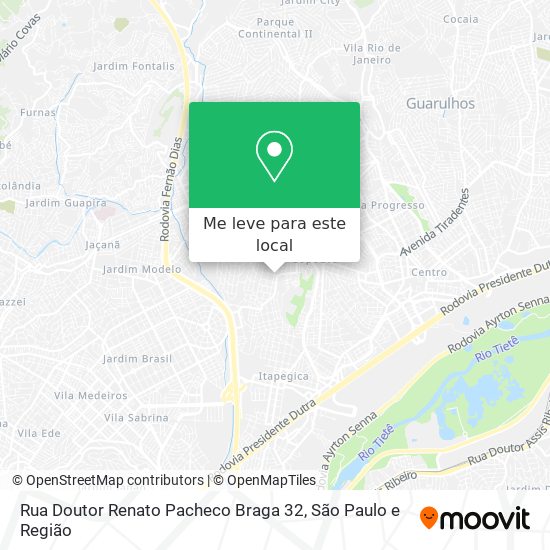 Rua Doutor Renato Pacheco Braga 32 mapa