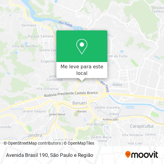 Avenida Brasil 190 mapa