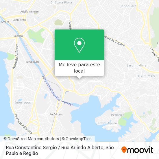 Rua Constantino Sérgio / Rua Arlindo Alberto mapa