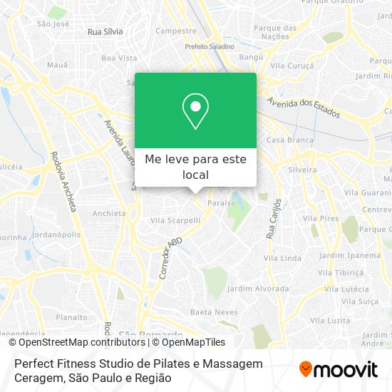 Perfect Fitness Studio de Pilates e Massagem Ceragem mapa