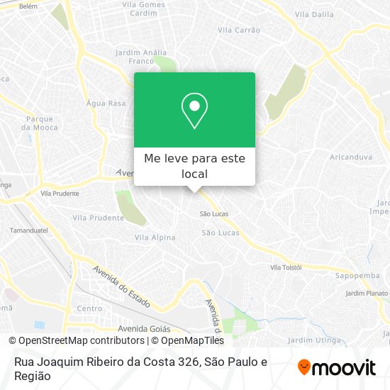 Rua Joaquim Ribeiro da Costa 326 mapa