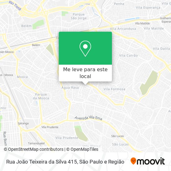 Rua João Teixeira da Silva 415 mapa