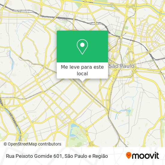 Rua Peixoto Gomide 601 mapa