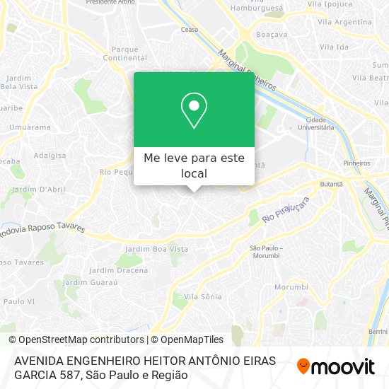 AVENIDA ENGENHEIRO HEITOR ANTÔNIO EIRAS GARCIA 587 mapa