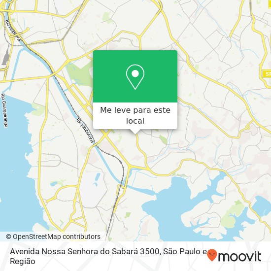 Avenida Nossa Senhora do Sabará 3500 mapa