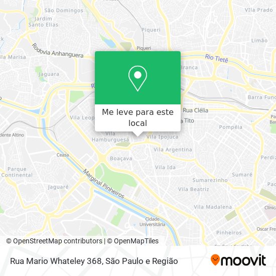 Rua Mario Whateley 368 mapa