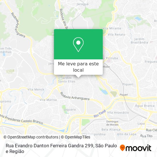 Rua Evandro Danton Ferreira Gandra 299 mapa