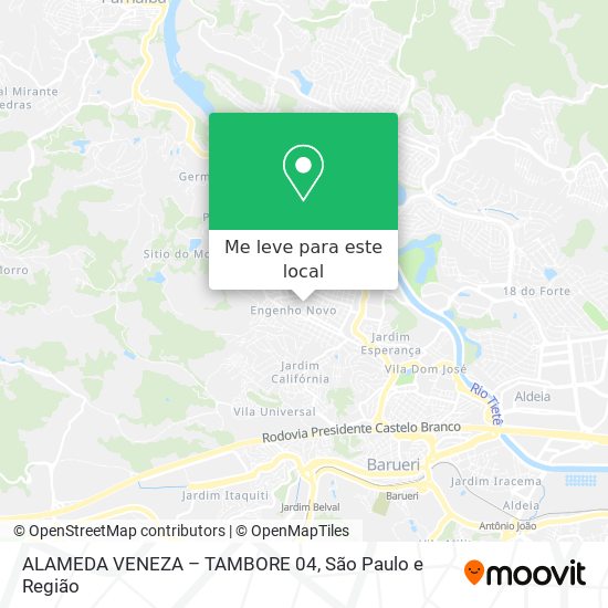ALAMEDA VENEZA   – TAMBORE 04 mapa