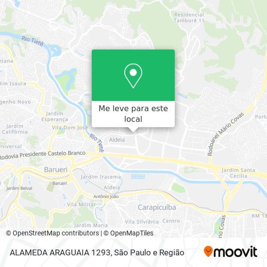 ALAMEDA ARAGUAIA 1293 mapa