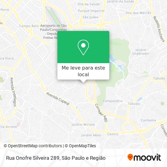 Rua Onofre Silveira 289 mapa