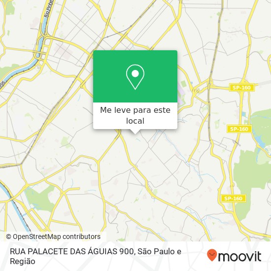 RUA PALACETE DAS ÁGUIAS 900 mapa