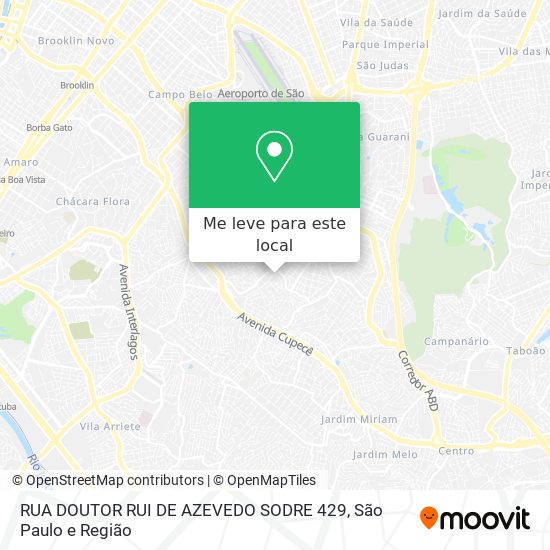 RUA DOUTOR RUI DE AZEVEDO SODRE 429 mapa