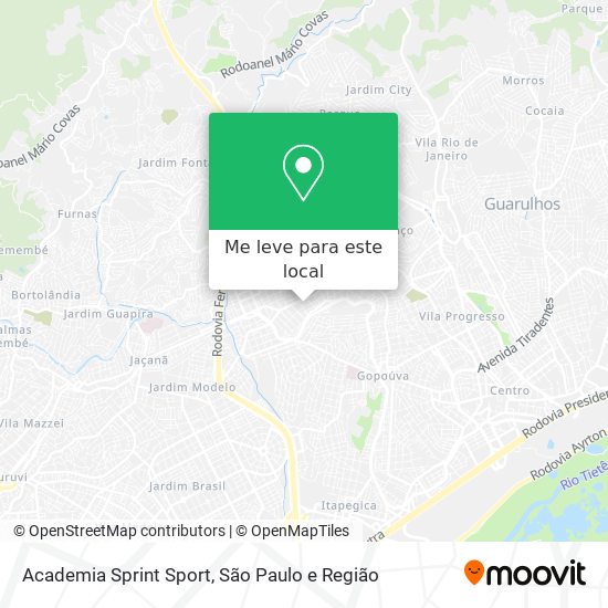 Academia Sprint Sport mapa