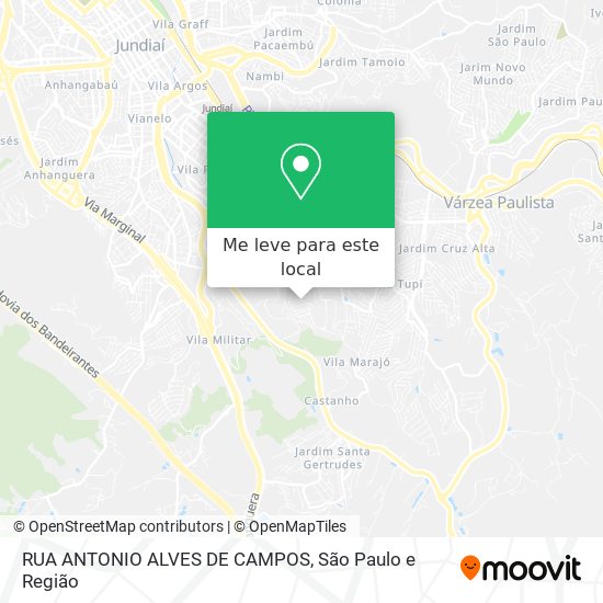 RUA ANTONIO ALVES DE CAMPOS mapa