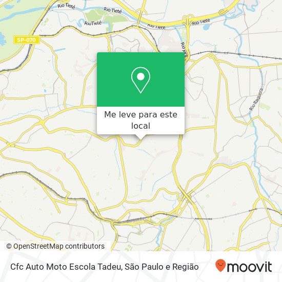 Cfc Auto Moto Escola Tadeu mapa