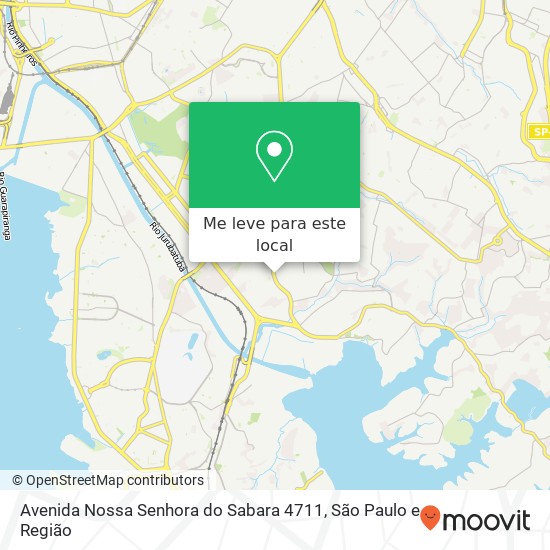 Avenida Nossa Senhora do Sabara 4711 mapa