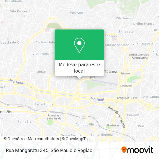 Rua Mangaratu 345 mapa