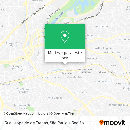 Rua Leopoldo de Freitas mapa