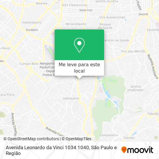 Avenida Leonardo da Vinci  1034 1040 mapa