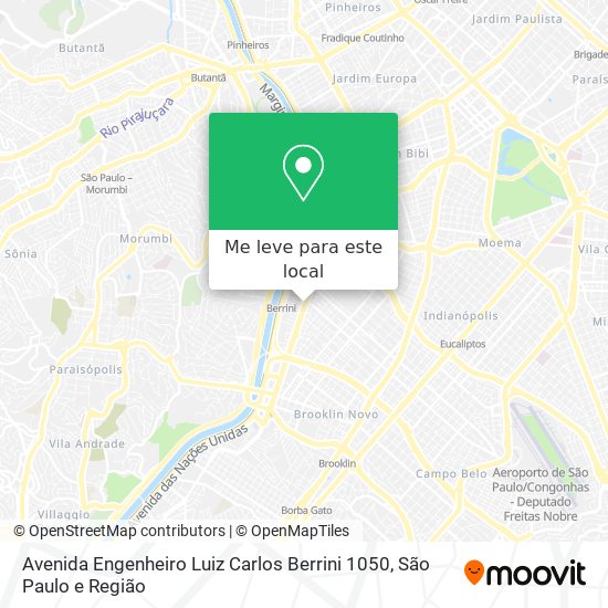 Avenida Engenheiro Luiz Carlos Berrini 1050 mapa