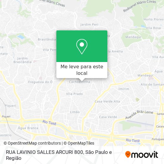 RUA LAVINIO SALLES ARCURI 800 mapa