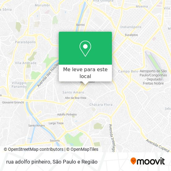 rua adolfo pinheiro mapa