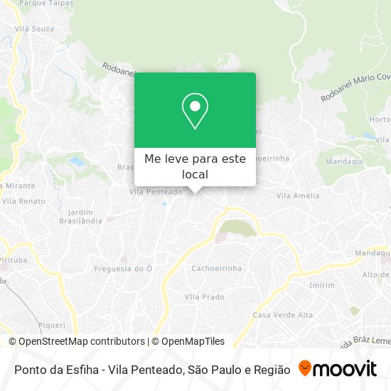 Ponto da Esfiha - Vila Penteado mapa