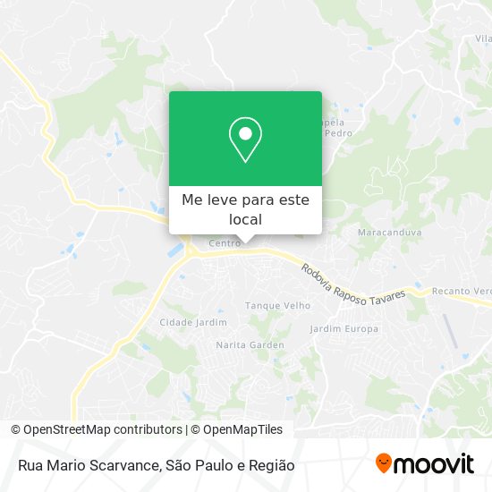 Rua Mario Scarvance mapa