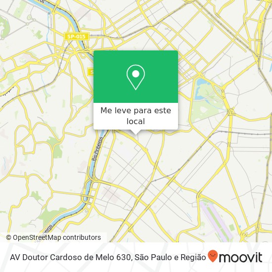 AV Doutor Cardoso de Melo 630 mapa