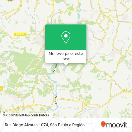 Rua Diogo Alvares  1074 mapa