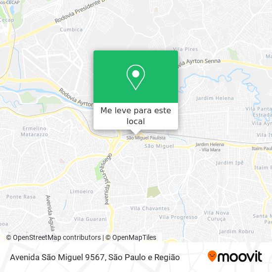 Avenida São Miguel 9567 mapa