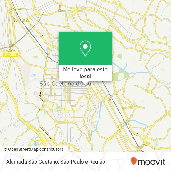 Alameda São Caetano mapa