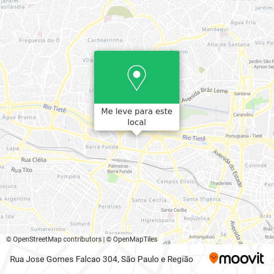 Rua Jose Gomes Falcao 304 mapa