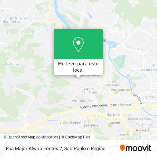 Rua Major Álvaro Fontes 2 mapa