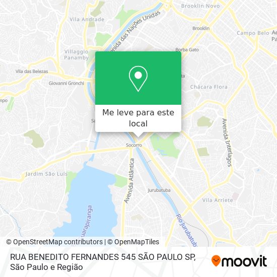 RUA BENEDITO FERNANDES  545 SÃO PAULO SP mapa