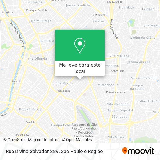 Rua Divino Salvador 289 mapa