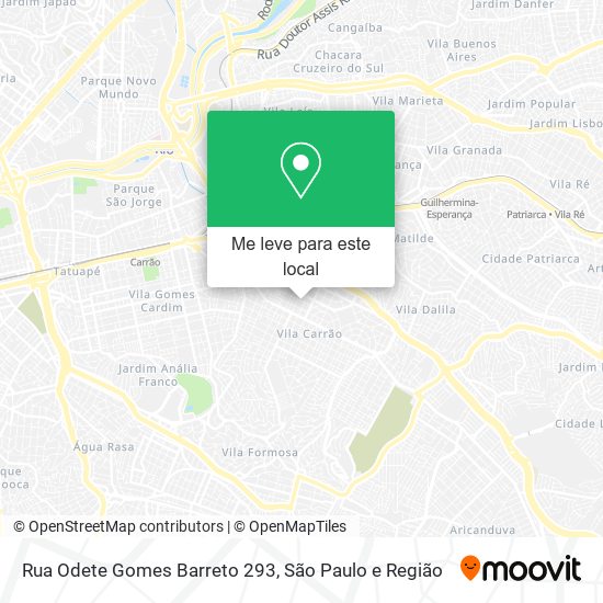 Rua Odete Gomes Barreto 293 mapa