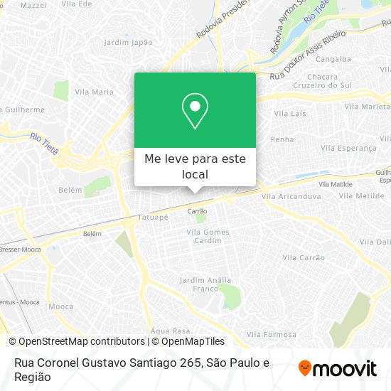 Rua Coronel Gustavo Santiago 265 mapa