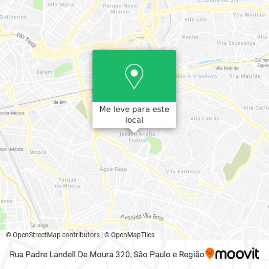 Rua Padre Landell De Moura 320 mapa