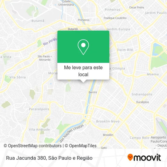 Rua Jacunda 380 mapa