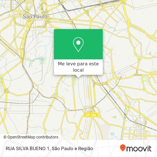 RUA SILVA BUENO 1 mapa