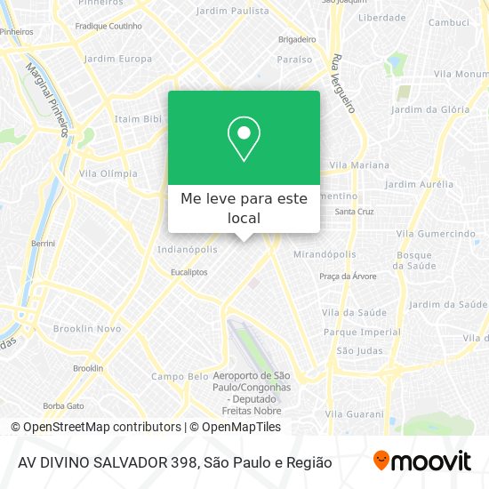 AV DIVINO SALVADOR 398 mapa