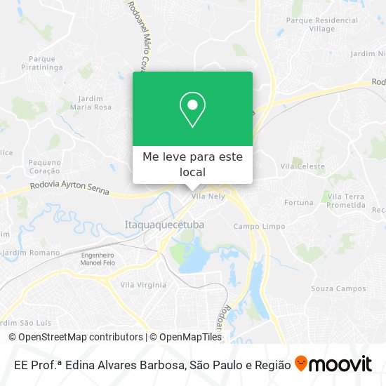 EE Prof.ª Edina Alvares Barbosa mapa