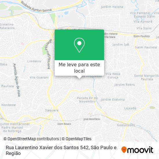 Rua Laurentino Xavier dos Santos 542 mapa