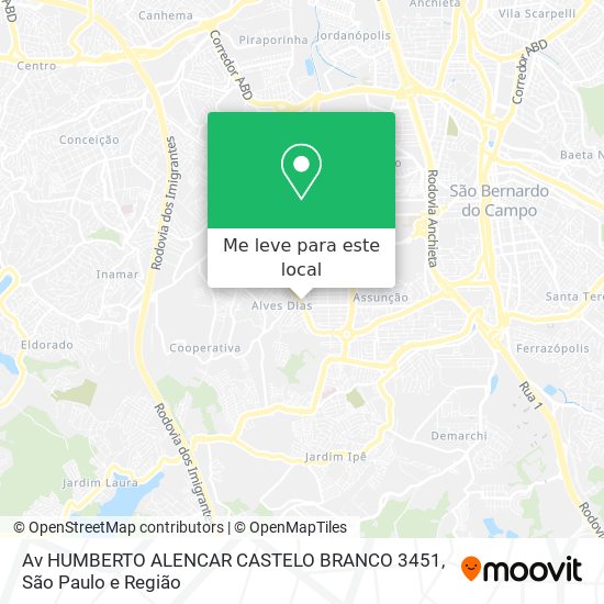 Av HUMBERTO ALENCAR CASTELO BRANCO 3451 mapa